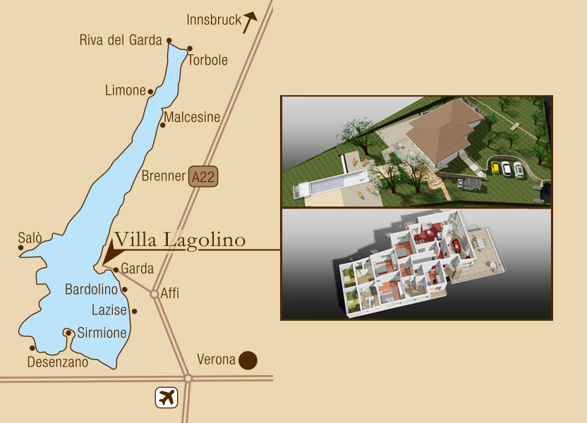 Villa Lagolino - luxuriöse Villa mit Pool am Gardasee / Italien